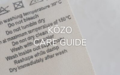 Care Guide For My Kōzo Bag